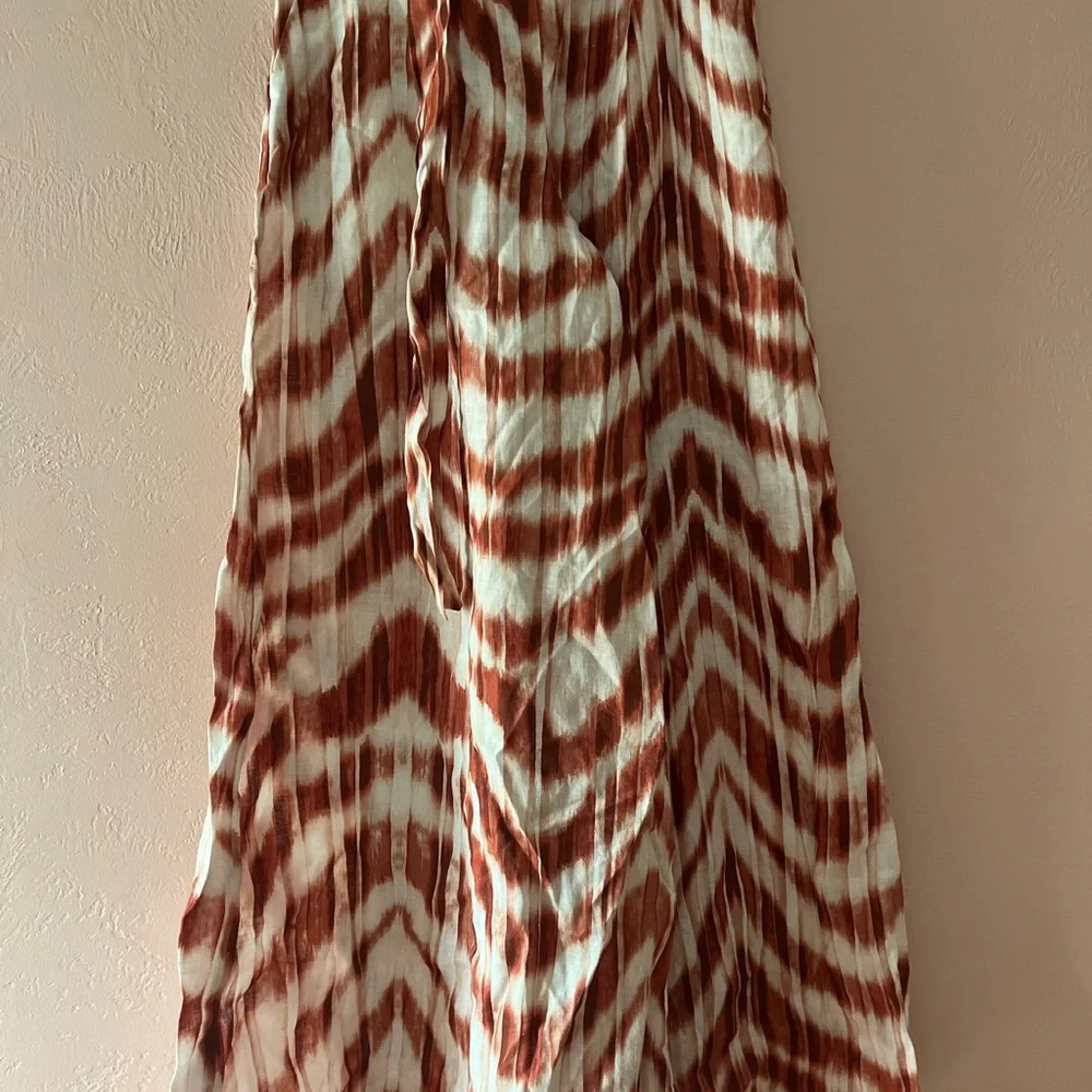 MERIDIAN LINEN PALAZZO PANT  0